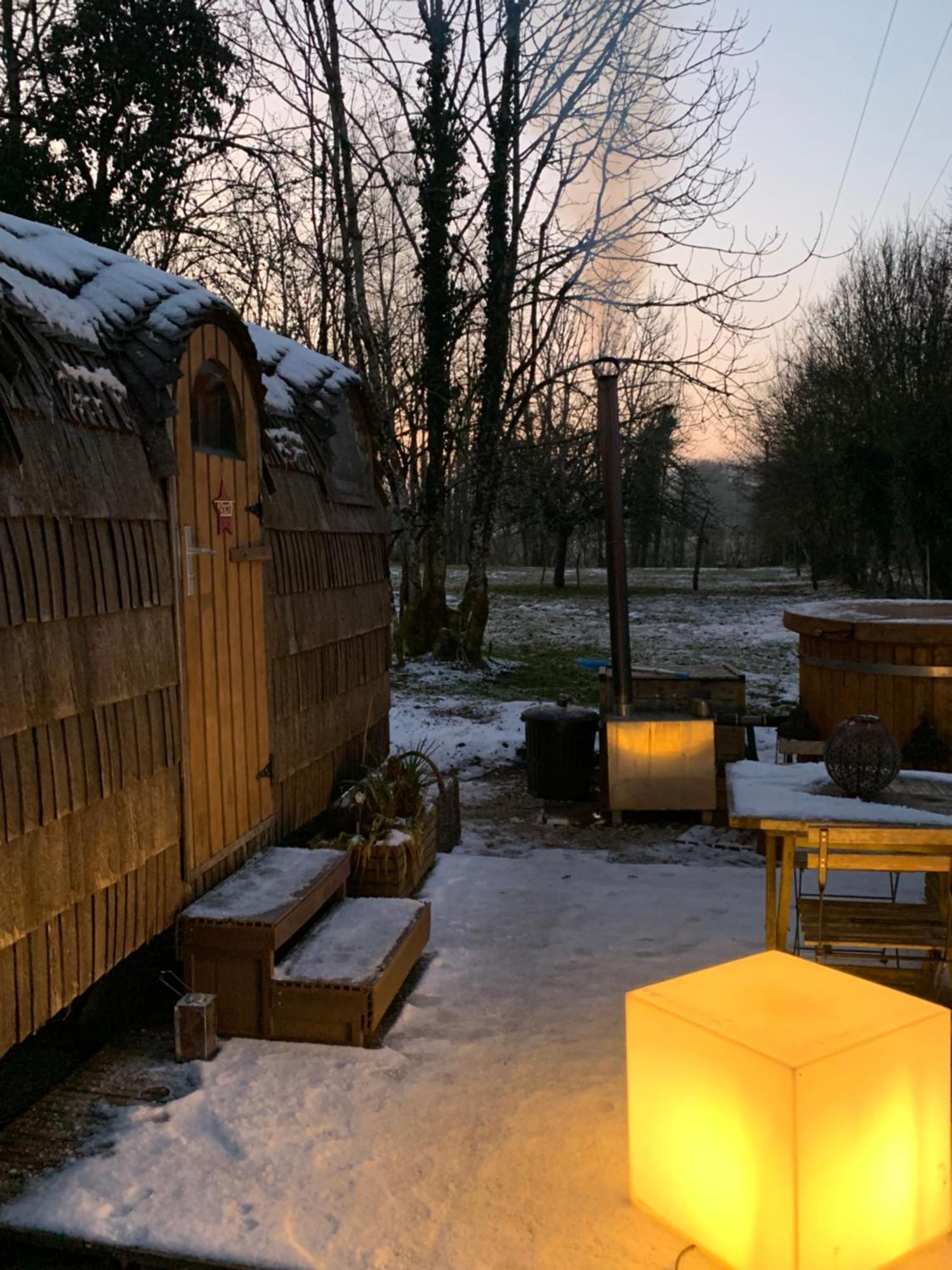 Cabane En Bois Avec Bain Nordique Et Sauna Marigny  Экстерьер фото